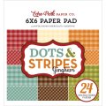 Echo Park Gingham Dots & Stripes - 6" x 6" Paper Pad