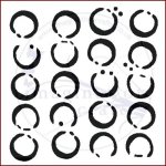 Imagination Crafts Stencil - Broken Circles