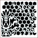 Imagination Crafts Stencil - Honeycomb Trellis
