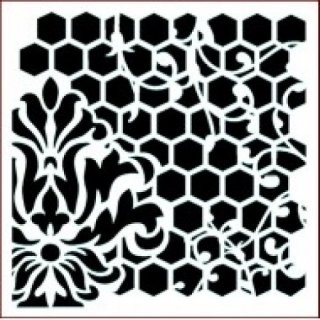 Imagination Crafts Stencil - Honeycomb Trellis