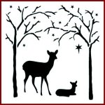 Imagination Crafts Stencil  - Forest Deer