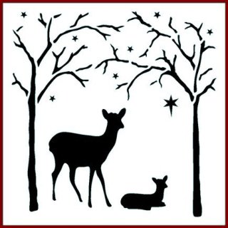Imagination Crafts Stencil  - Forest Deer