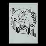 Imagination Crafts A4 Art Stencil - Pearl Lady