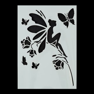 Imagination Crafts A4 Art Stencil - Rose Fairy
