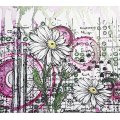 IndigoBlu A5 Red Rubber Stamp - Camomile