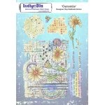IndigoBlu A5 Red Rubber Stamp - Camomile