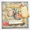 IndigoBlu A6 Red Rubber Stamp - Apples