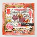 IndigoBlu A6 Red Rubber Stamp - Raspberries