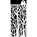 IndigoBlu 6x3 inch Stencil - Squiggly Tree