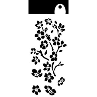 IndigoBlu 6x3 inch Stencil - Ditsy Flowers