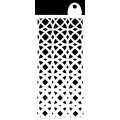 IndigoBlu 6x3 inch Stencil - Moroccan Circles