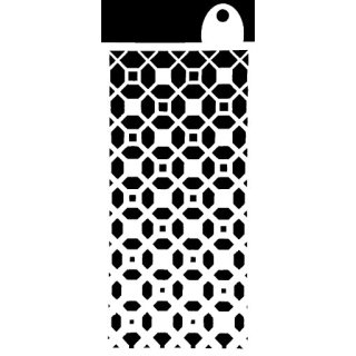 IndigoBlu 6x3 inch Stencil - Moroccan Tile