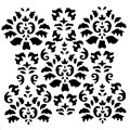 IndigoBlu 6x6 inch Stencil - Damaged Damask
