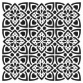 IndigoBlu 6x6 inch Stencil - Flowery Pete