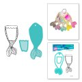 Jane Davenport Clear Stamp & Die Set - Mermaid Tail Swatch