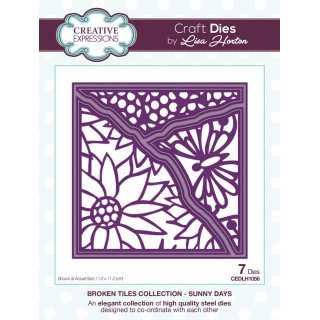 Lisa Horton Craft Dies - Broken Tiles Collection - Sunny Days