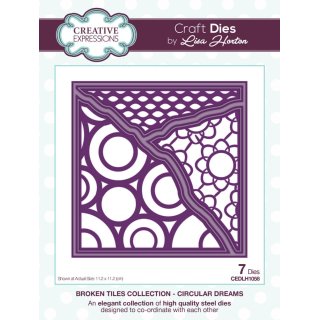 Lisa Horton Craft Dies - Broken Tiles Collection - Circular Dreams