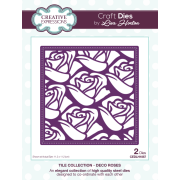 Lisa Horton Craft Dies - Tile Collection - Deco Roses