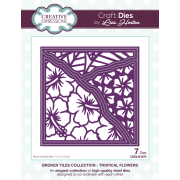 Lisa Horton Craft Dies - Broken Tiles Collection - Tropical Flowers