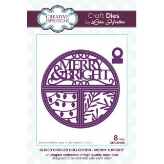 Lisa Horton Craft Dies - Sliced Circles Collection - Merry & Bright