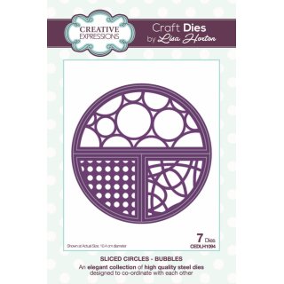 Lisa Horton Craft Dies - Sliced Circles Collection - Bubbles