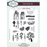 Lisa Horton A5 Clear Stamp Set - Scenic Elements
