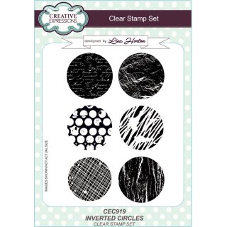 Lisa Horton A5 Clear Stamp Set - Inverted Circles