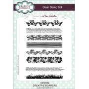 Lisa Horton A5 Clear Stamp Set - Creative Borders