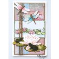 Marianne Design Clear Stamps - Tiny's Border Waterliles and Dragonflies