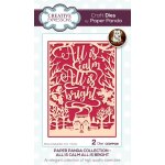 Paper Panda Craft Die - All Is Calm All Is Bright