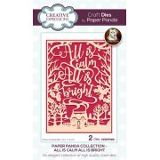 Paper Panda Craft Die - All Is Calm All Is Bright