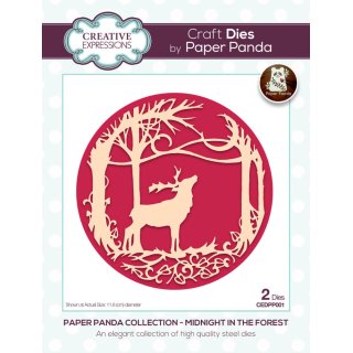 Paper Panda Craft Die - Midnight In The Forest