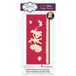 Paper Panda Craft Dies - Best Friends Adventure