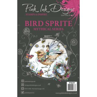 Pink Ink Designs A5 Clear Stamp Set - Bird Sprite