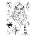 Pink Ink Designs A5 Clear Stamp Set - Old Salt - Sailor