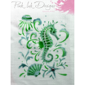 Pink Ink Designs A5 Layered Stencils 2pk - Seahorse