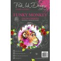 Pink Ink Designs A5 Clear Stamp Set - Funky Monkey