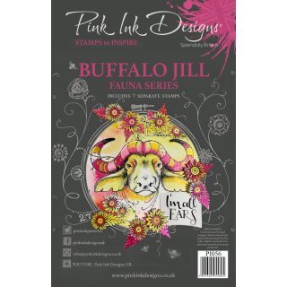 Pink Ink Designs A5 Clear Stamp Set - Buffalo Jill