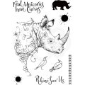 Pink Ink Designs A5 Clear Stamp Set - Rhino Saw Us