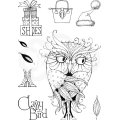 Pink Ink Designs A5 Clear Stamp Set - Classy Bird