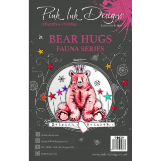 Pink Ink Designs A5 Clear Stamp Set - Bear Hugs