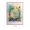 Pink Ink Designs A5 Clear Stamp Set - Frames Series - Country Meadow