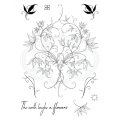 Pink Ink Designs A5 Clear Stamp Set - Classic Clematis