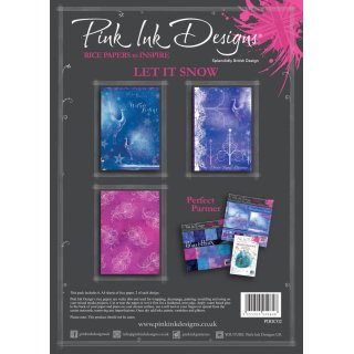 Pink Ink Designs A4 Rice Papers - Let It Snow