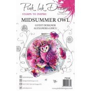 Pink Ink Designs A5 Clear Stamp Set - Midsummer Owl