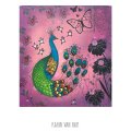 Pink Ink Designs A5 Clear Stamp Set - Proud Peacock