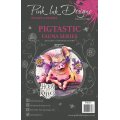 Pink Ink Designs A5 Clear Stamp Set - Pigtastic