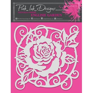 Pink Ink Designs 8x8 Inch Stencil - English Garden