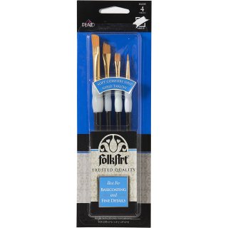 FolkArt Soft Grip Angular Brush Set