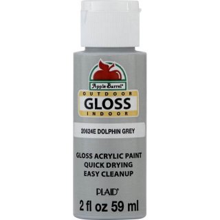 Apple Barrel Gloss Acrylic Indoor & Outdoor Paint - Dolphin Grey